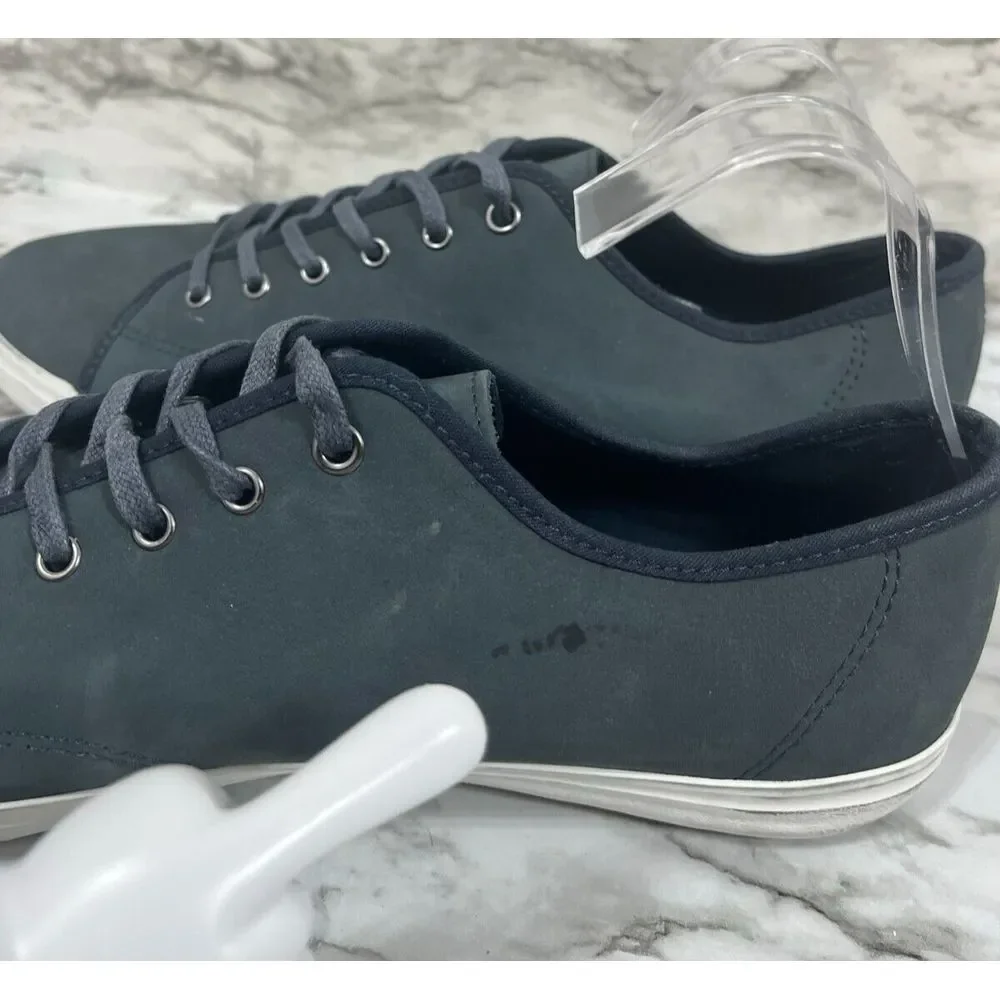 Banana Republic Shoes‎ Men's 13 Blue Leather Nubuck Court  Lace Up Sneakers